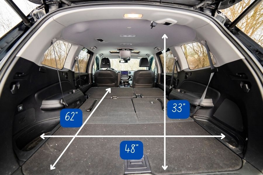 suv dimensions seats folded down