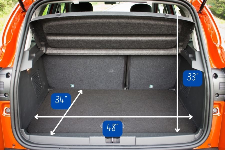 suv dimensions with seats upright