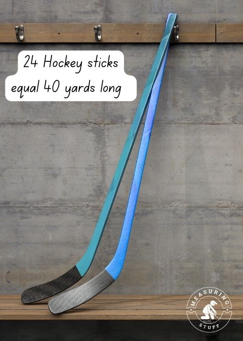 2 hockey sticks