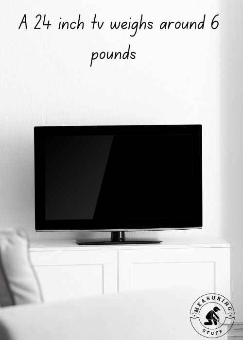 small tv on white stand