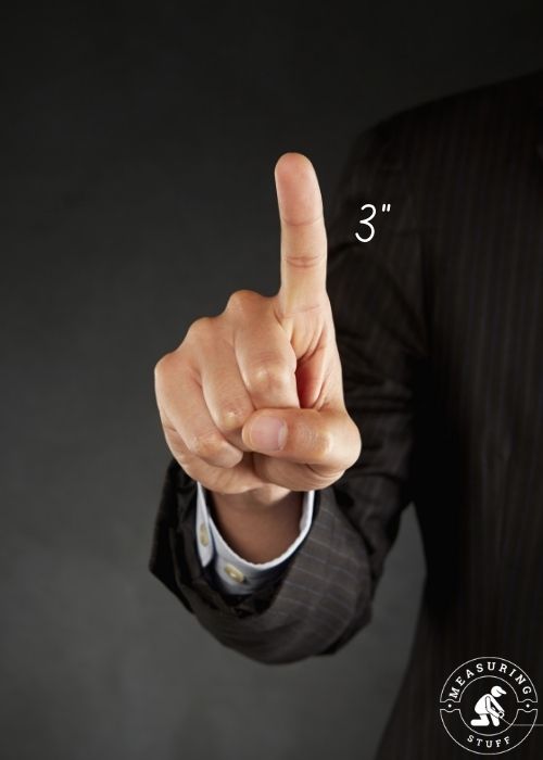 man pointing index finger