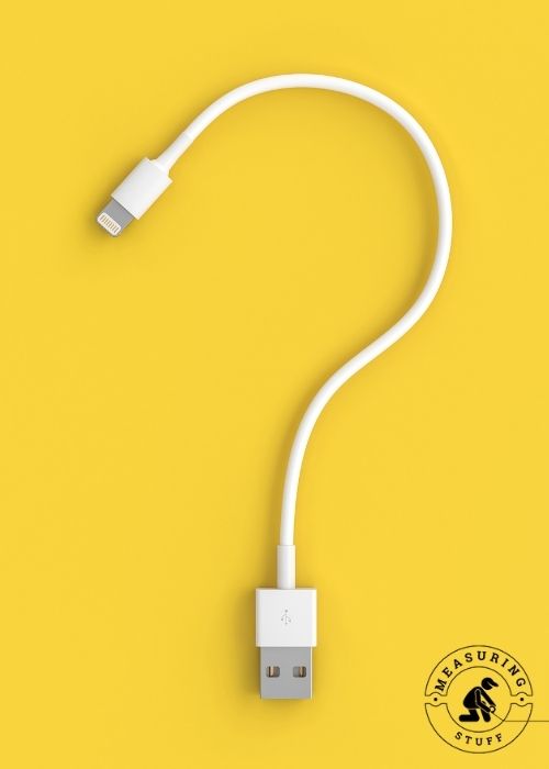 white usb cable