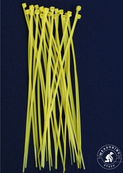 yellow zip ties