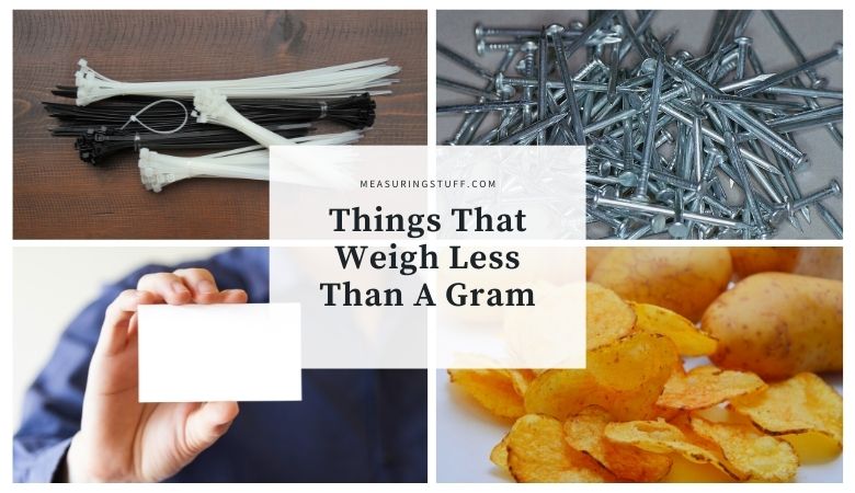 Things That Weigh Less Than A Gram