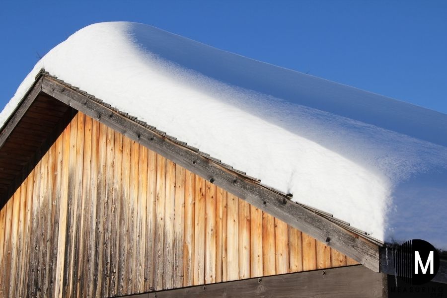 snow on roof