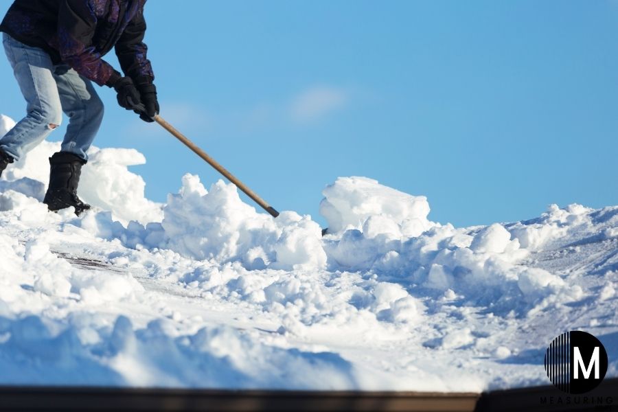 shovelling snow