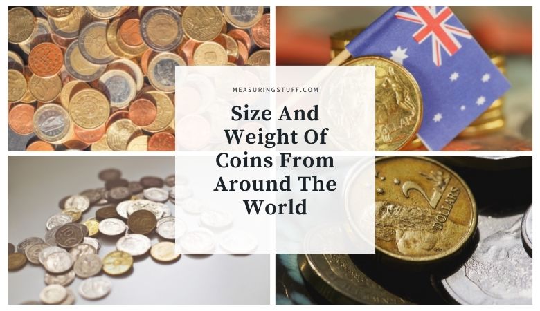 Size And Weight Of Coins From Around The World