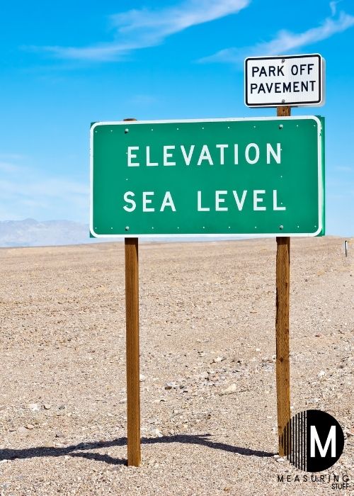 sea level sign