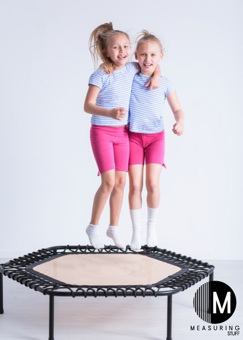 young kids on trampoline