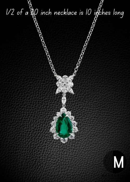 necklace with green stone