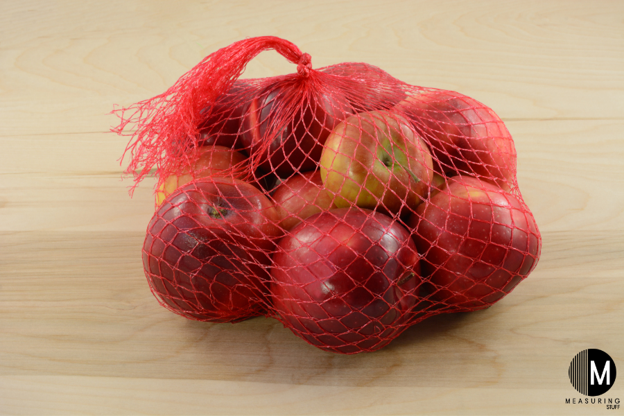 bag of red apples