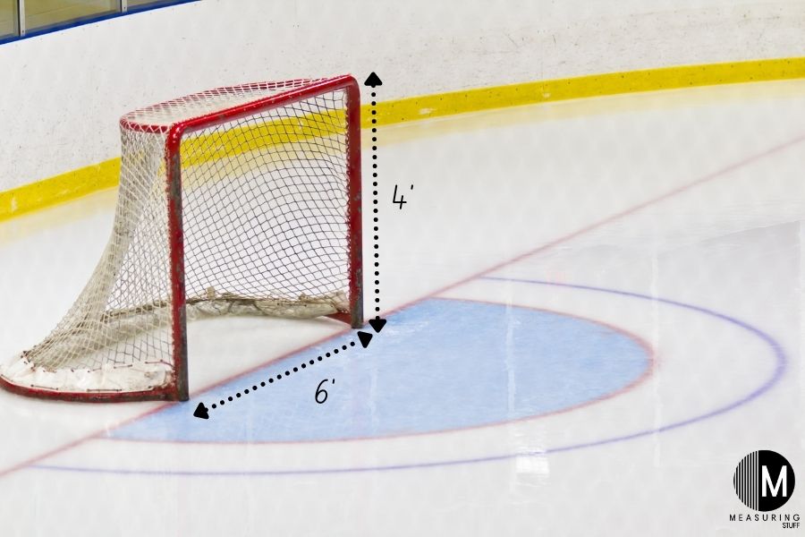hockey goal dimensions