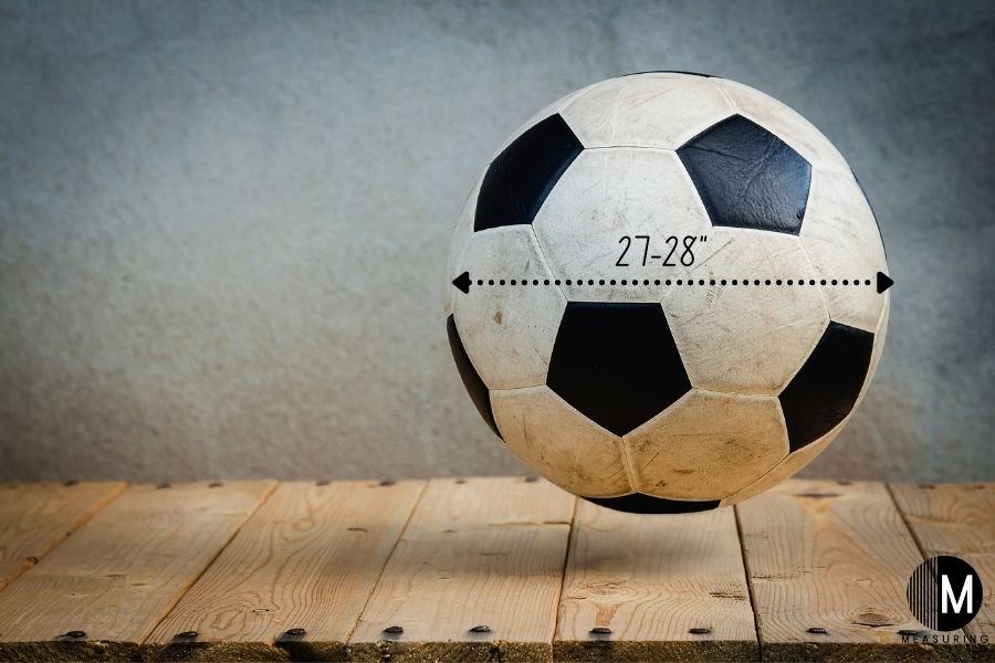soccer ball diameter
