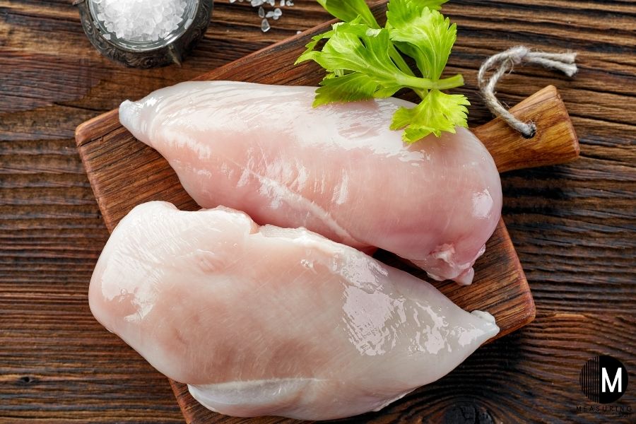 raw chicken breasts