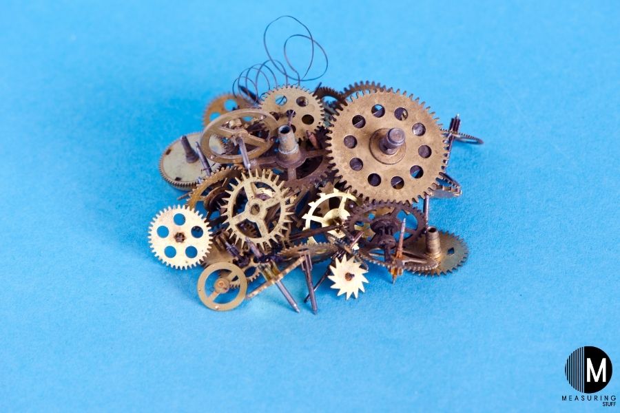 collection of brass gears