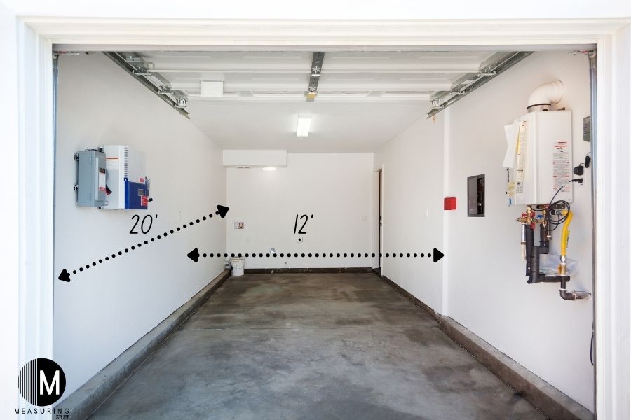 single car garage dimensions