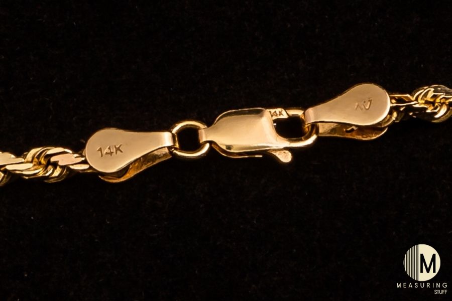 14k gold marking on chain