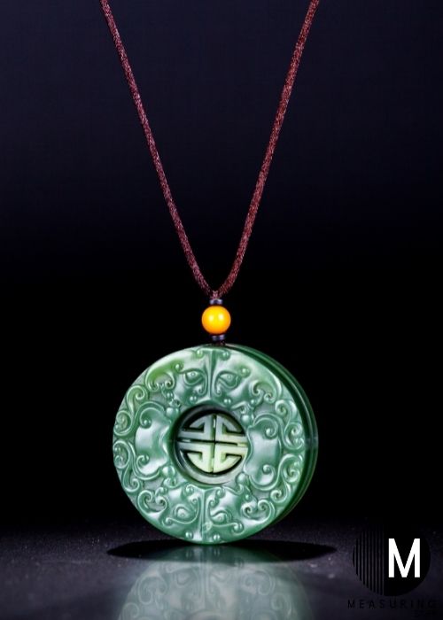 round green jade necklace 
