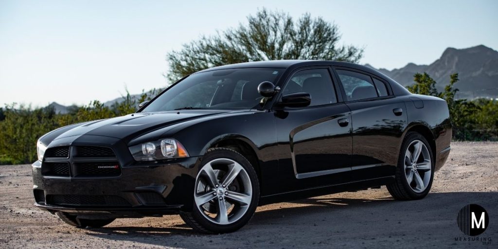 black dodge charger