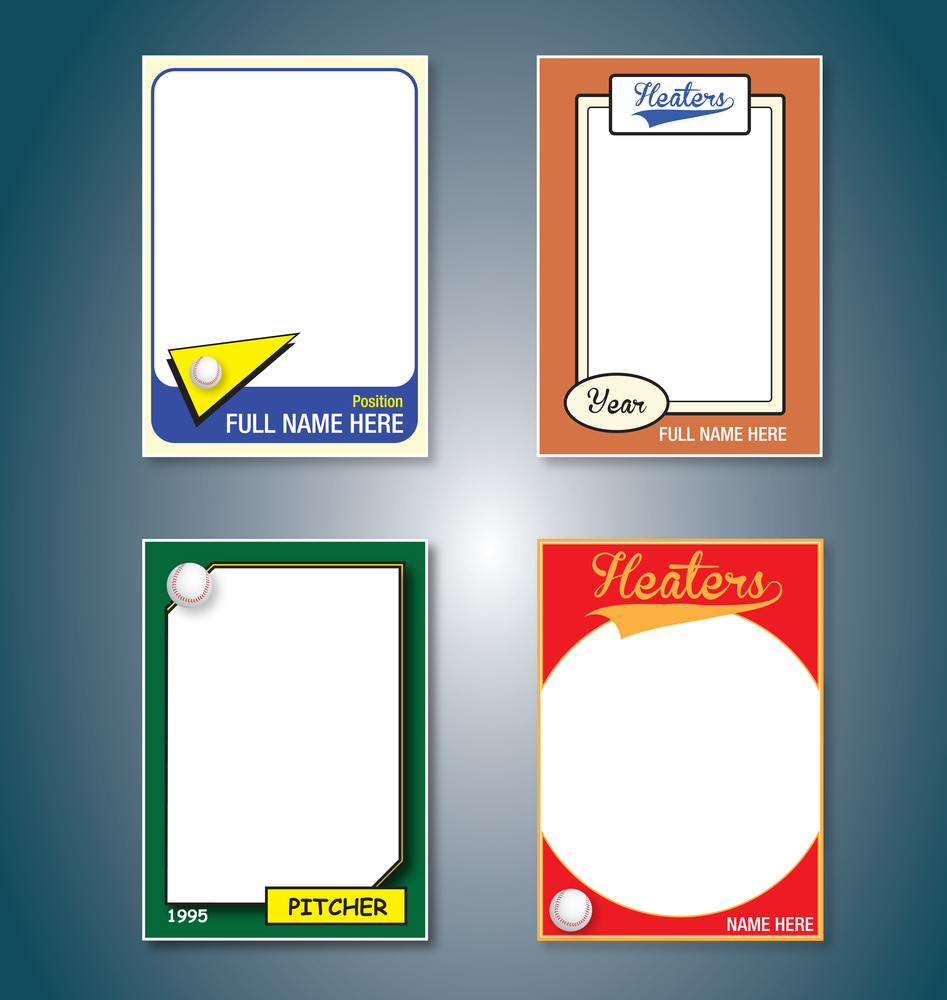 blank baseball cards