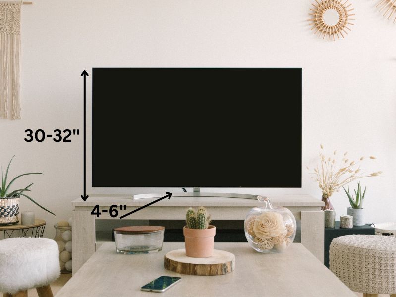 50 inch tv dimensions with stand