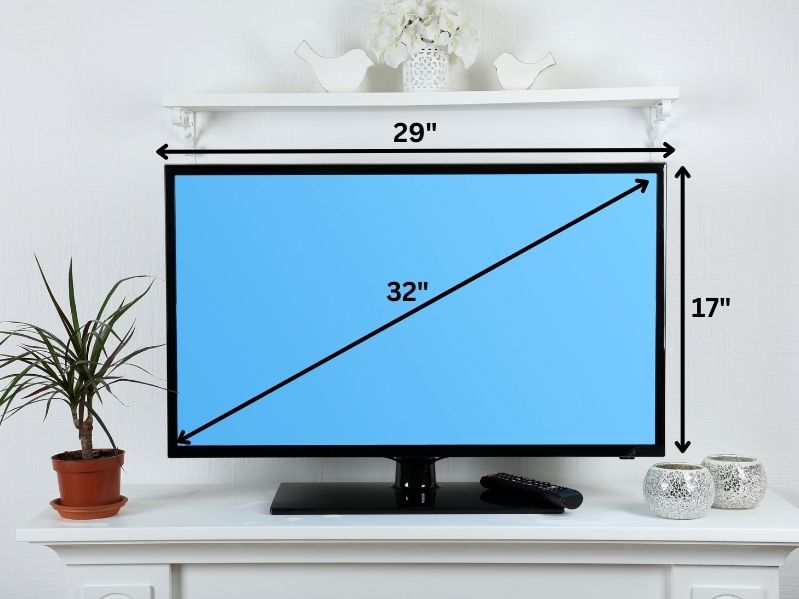 32 inch tv dimensions