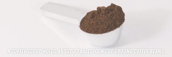 scoop of coffee grounds