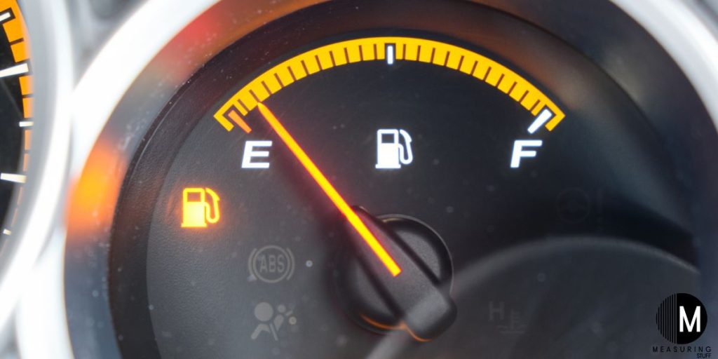 gas guage showing empty