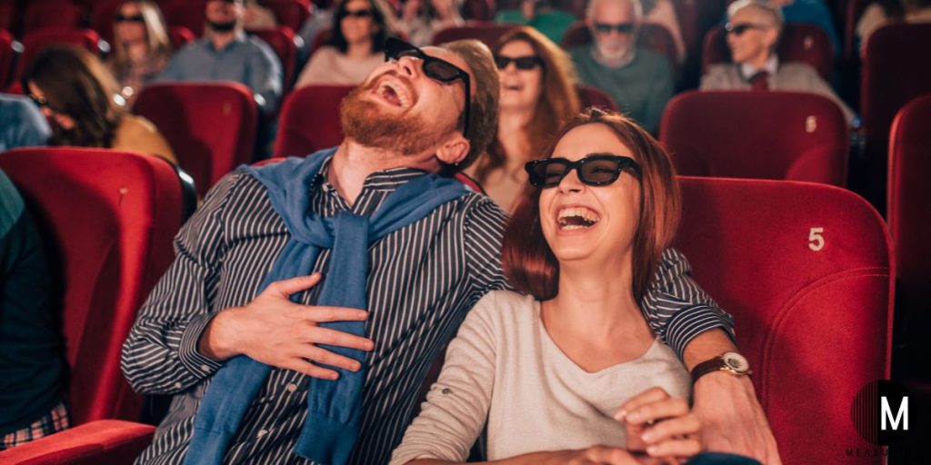 couple enjoying a movie