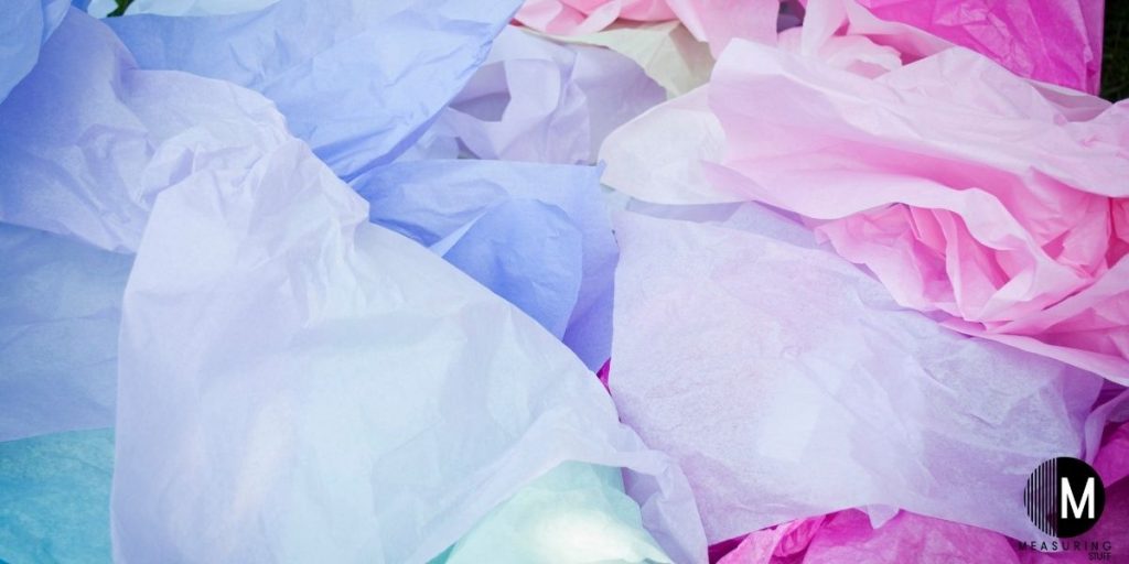 multi colors of tissue paper