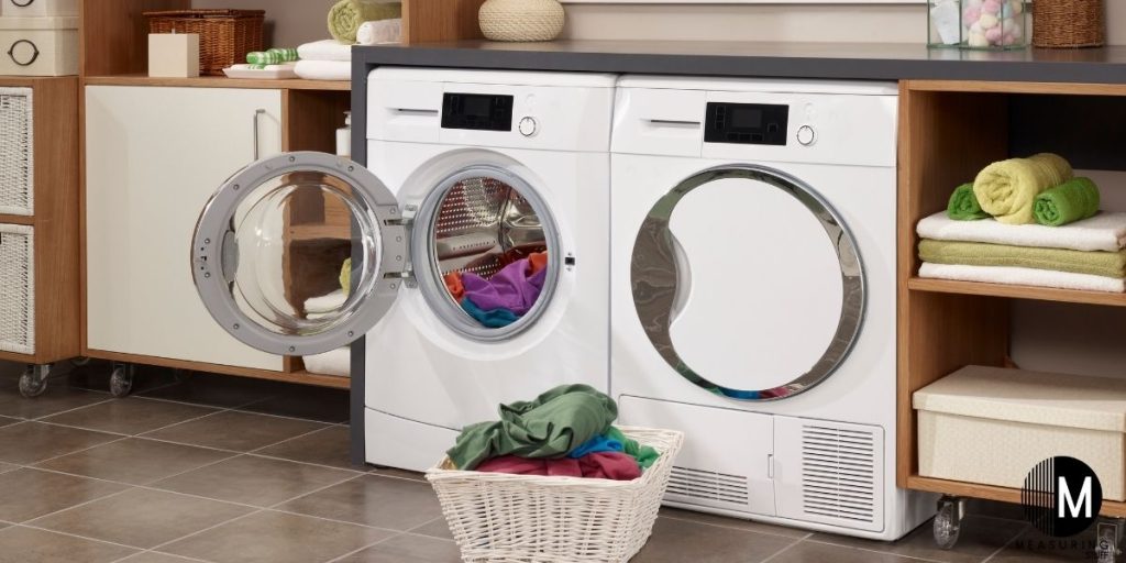 washer and dryer in laundry room