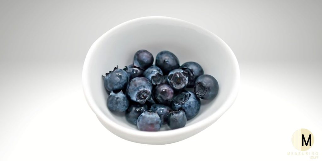 small cup of blueberries