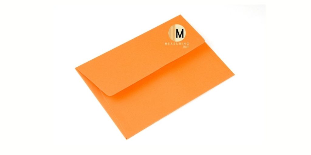 orange A7 envelope