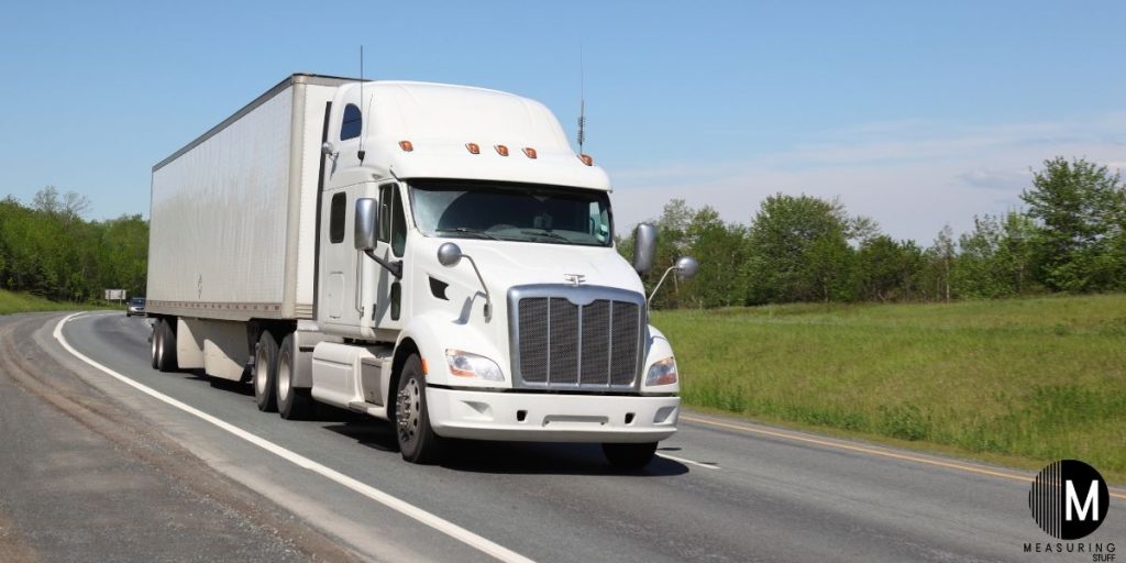 semi truck on highway