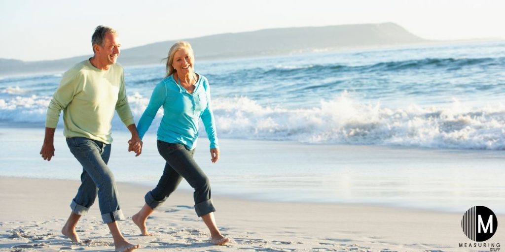 couple walking on beach