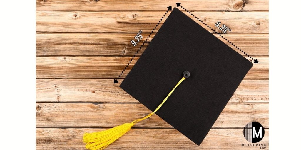 graduation cap dimensions