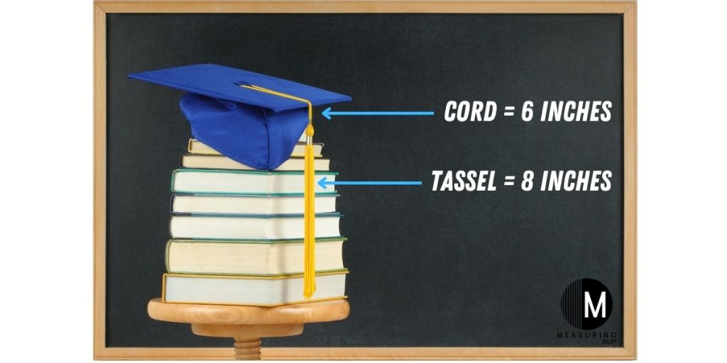 Graduation cap tassel and cord length