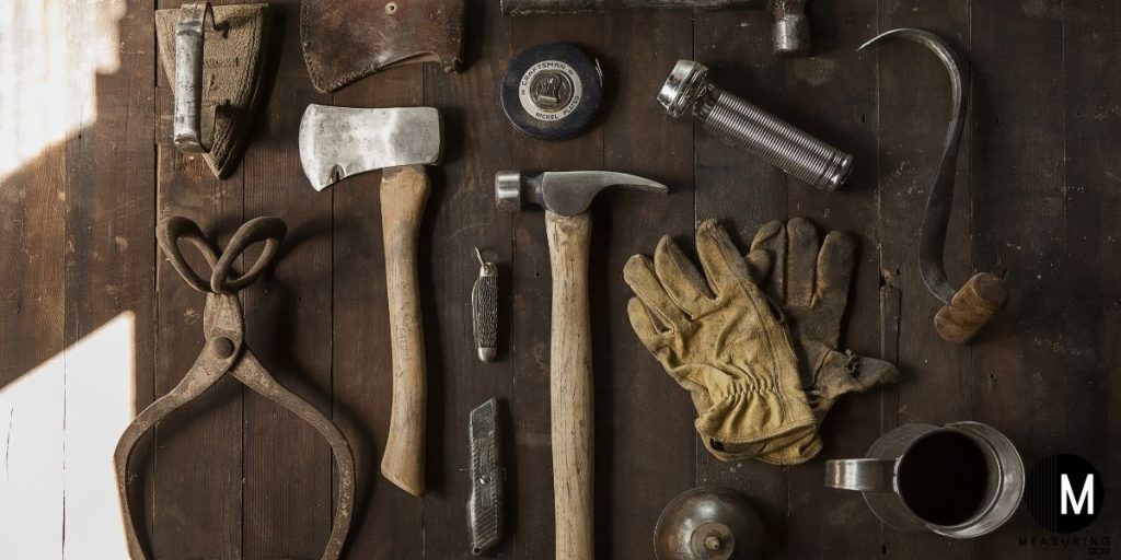 rustic working tools
