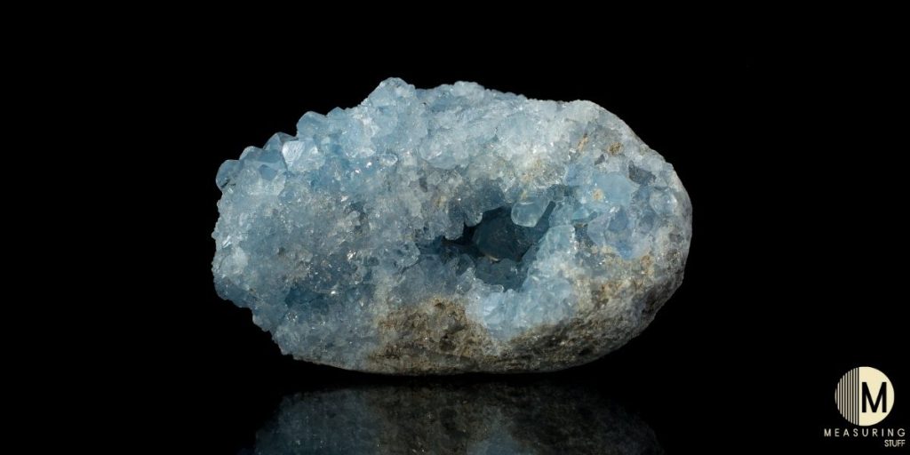 celestite blue geode crystal