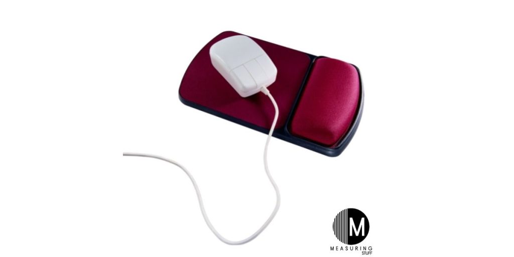 small red travel mouse pad