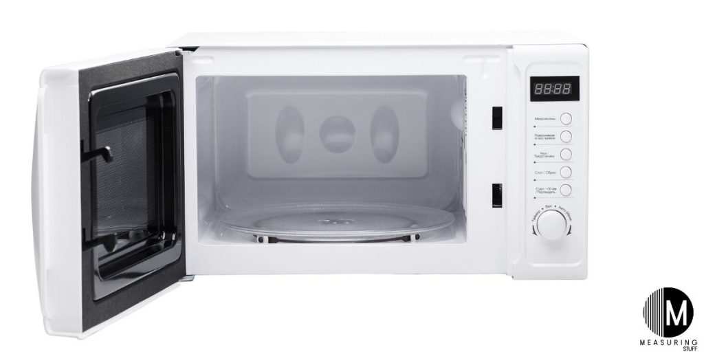 small open white microwave