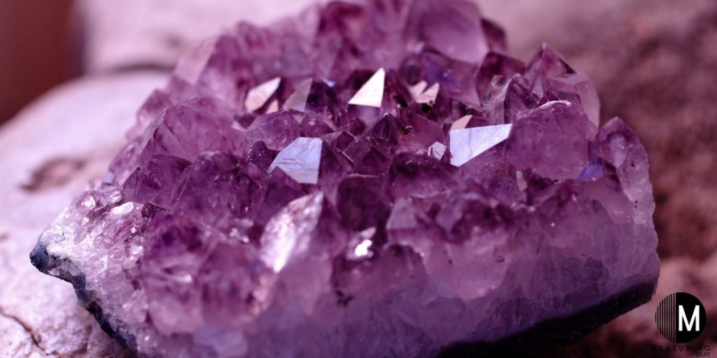 large piece of amethyst crystal