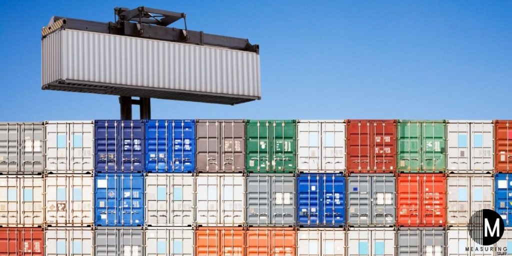 stack of shipping containers