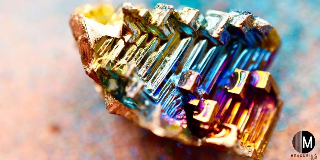 multi colored bismuth stone