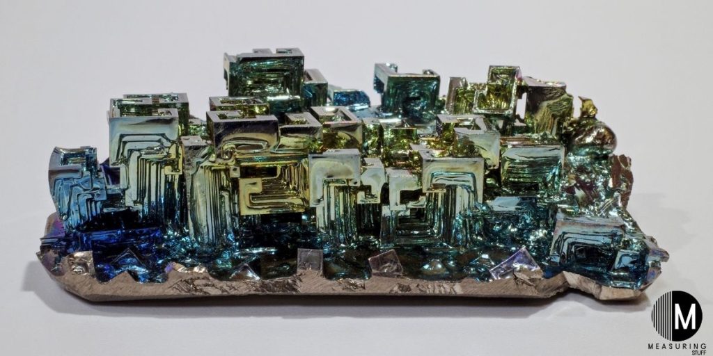 flat piece of bismuth stone