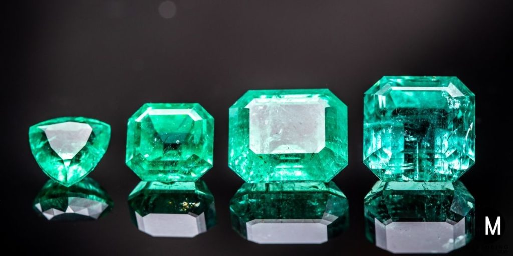 various emerald gemstone shapes and sizes