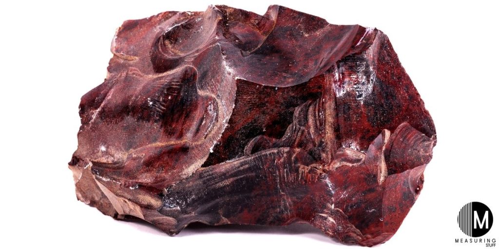 large obsidian brown stone