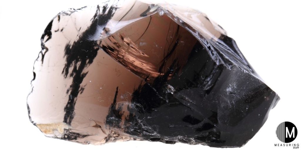 obsidian stone with inclusions