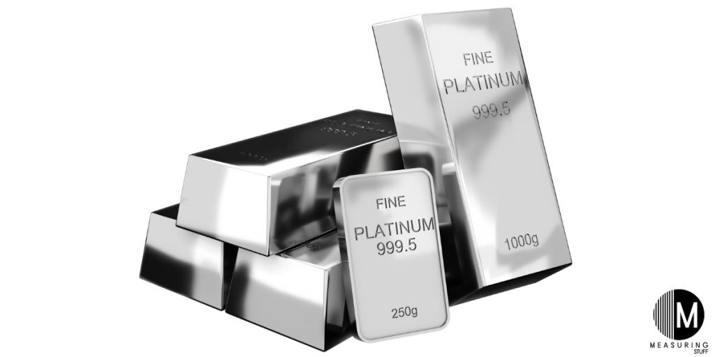 fine platinum 999.5 bars