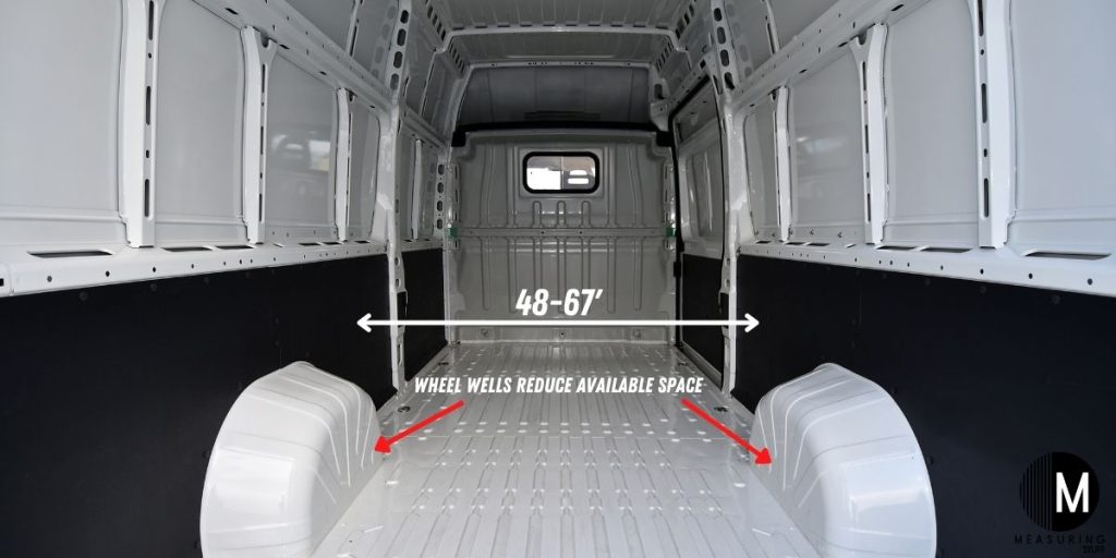 cargo van inside dimensions